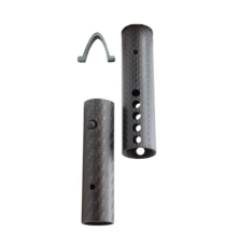 Carbon telescopic tube 2pcs with U-clamp