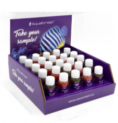 Liquid food sample display