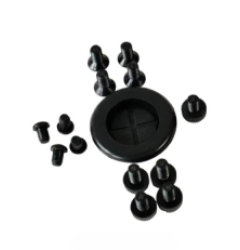 Set of screws + rubber plugs Ocean Clear