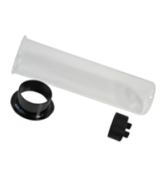 Quartz tube incl. adjustment piece and holder f. O-ring Helix Max 2.0, 9 W