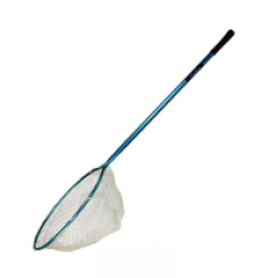 Clear Blue Rubber Landing Net