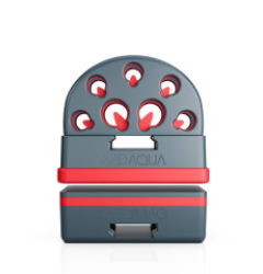 Seven-tube magnetic tube organizer