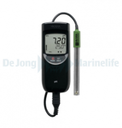 Portable pH / temp meter with stainless steel pH electrode