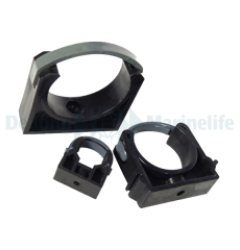 PVC Pipe Clip 40mm Closed Black