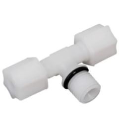 T-piece 1/4" external thread 6/4-1/4"-6/4 with union nut
